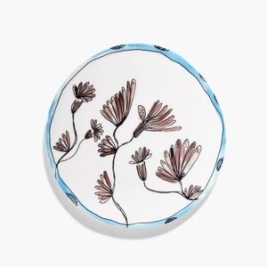Marni Midnight Flowers Ceramic Plate Set (2)